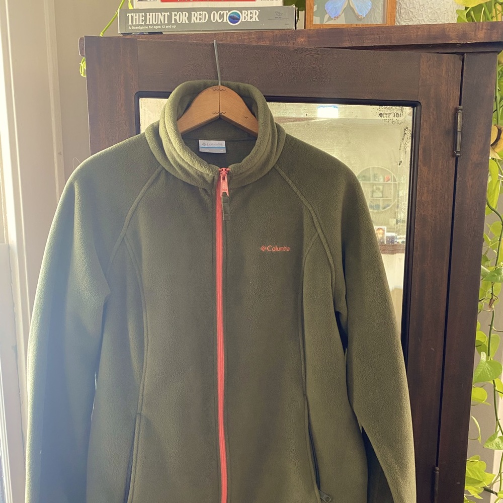 EUC Columbia women’s fleece zipper jacket